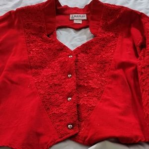 Red Banjo heart ❤️ shirt